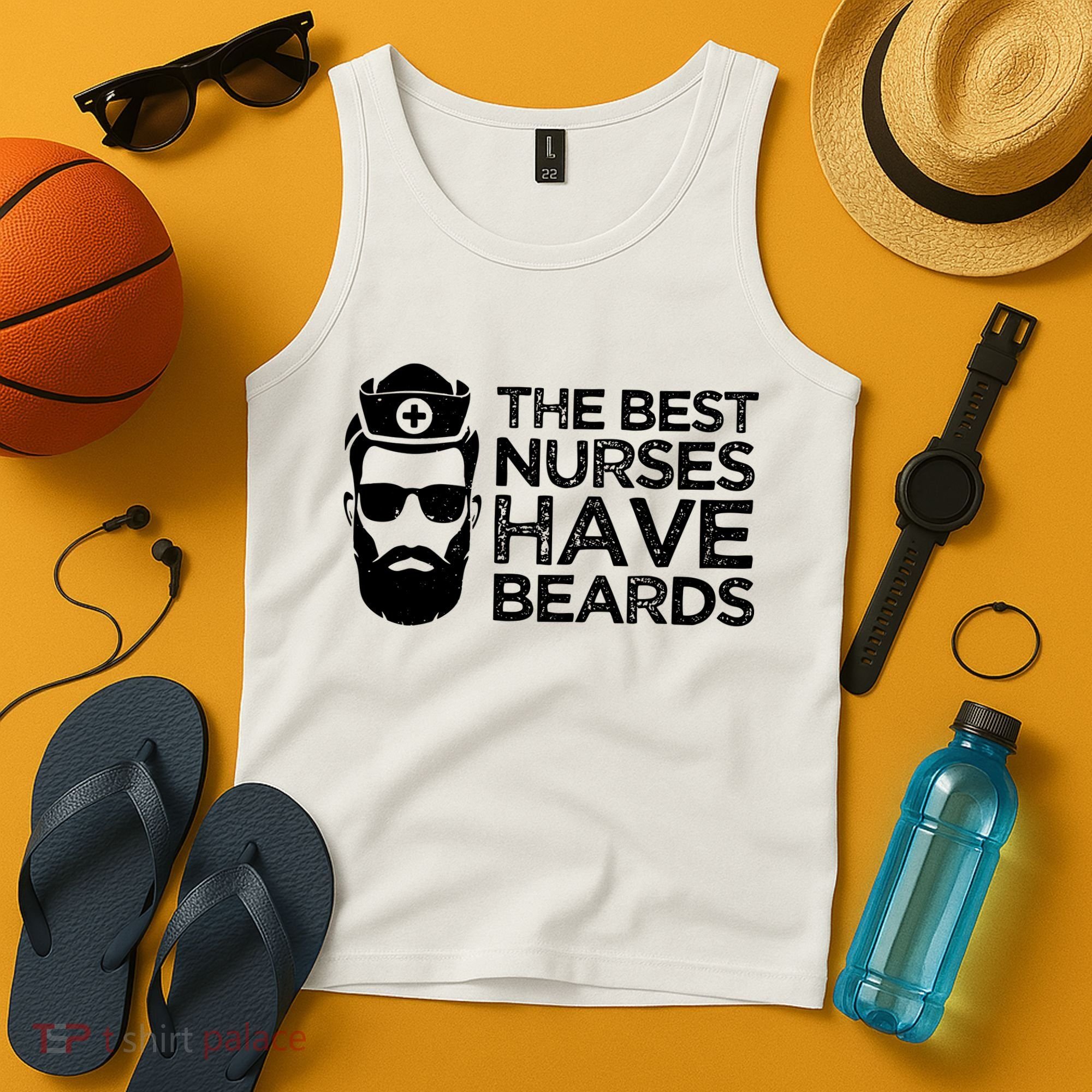 The Best Nurses Have Beards Funny Nurse Tank Top