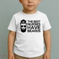 The Best Nurses Have Beards Funny Nurse Toddler T-Shirt thumb 2