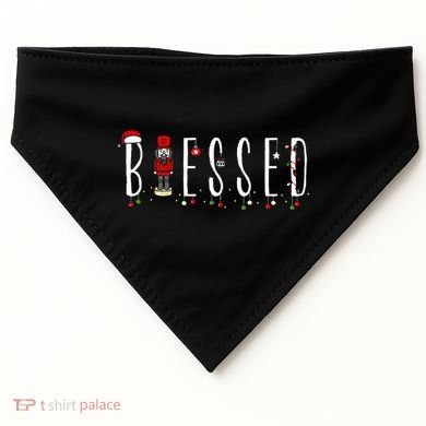 Trendy Blessed Nutcracker USA-Made Doggie Bandana