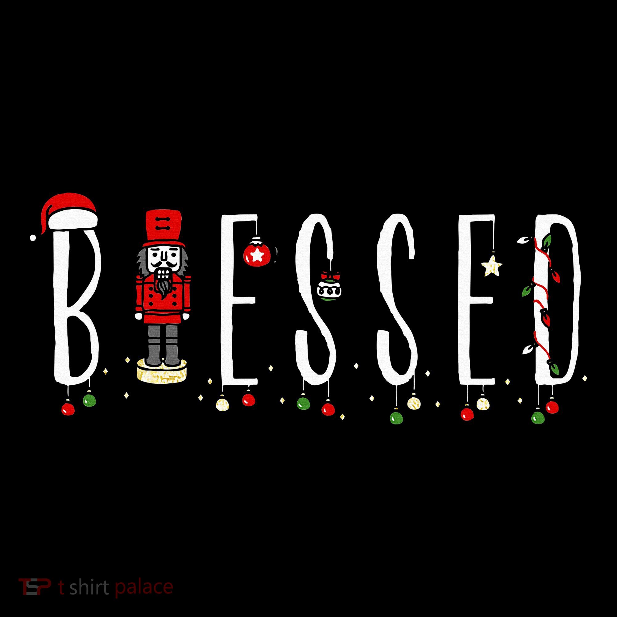 Trendy Blessed Nutcracker Pajama Set