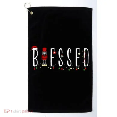 Trendy Blessed Nutcracker Golf Towel