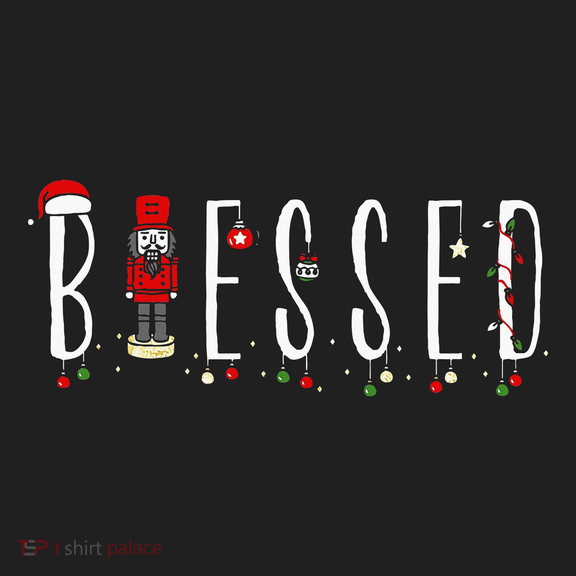 Trendy Blessed Nutcracker Golf Towel