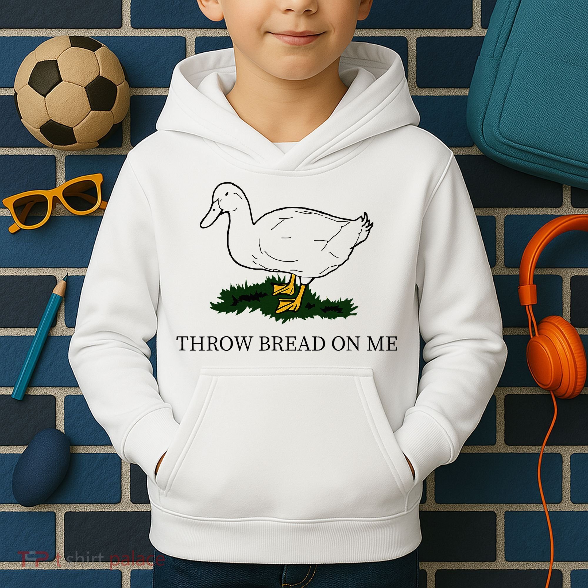 Throw Bread On Me Kids Hoodie