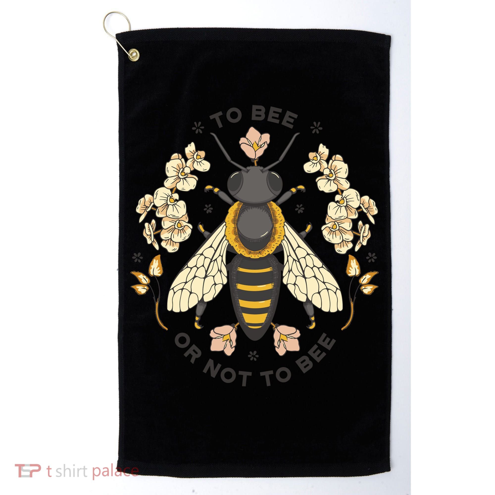 To Bee Or Not To Bee Bumblebee Spring Golf Towel
