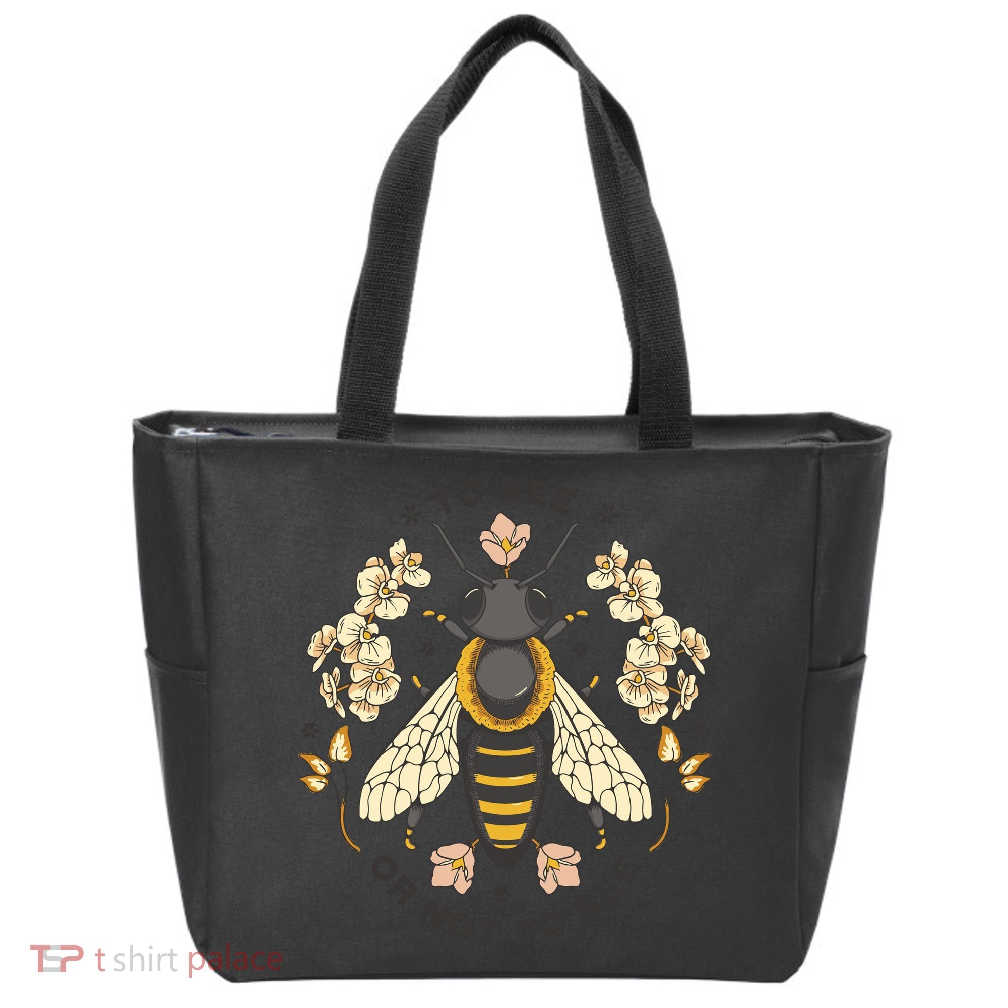 To Bee Or Not To Bee Bumblebee Spring Tote Bag