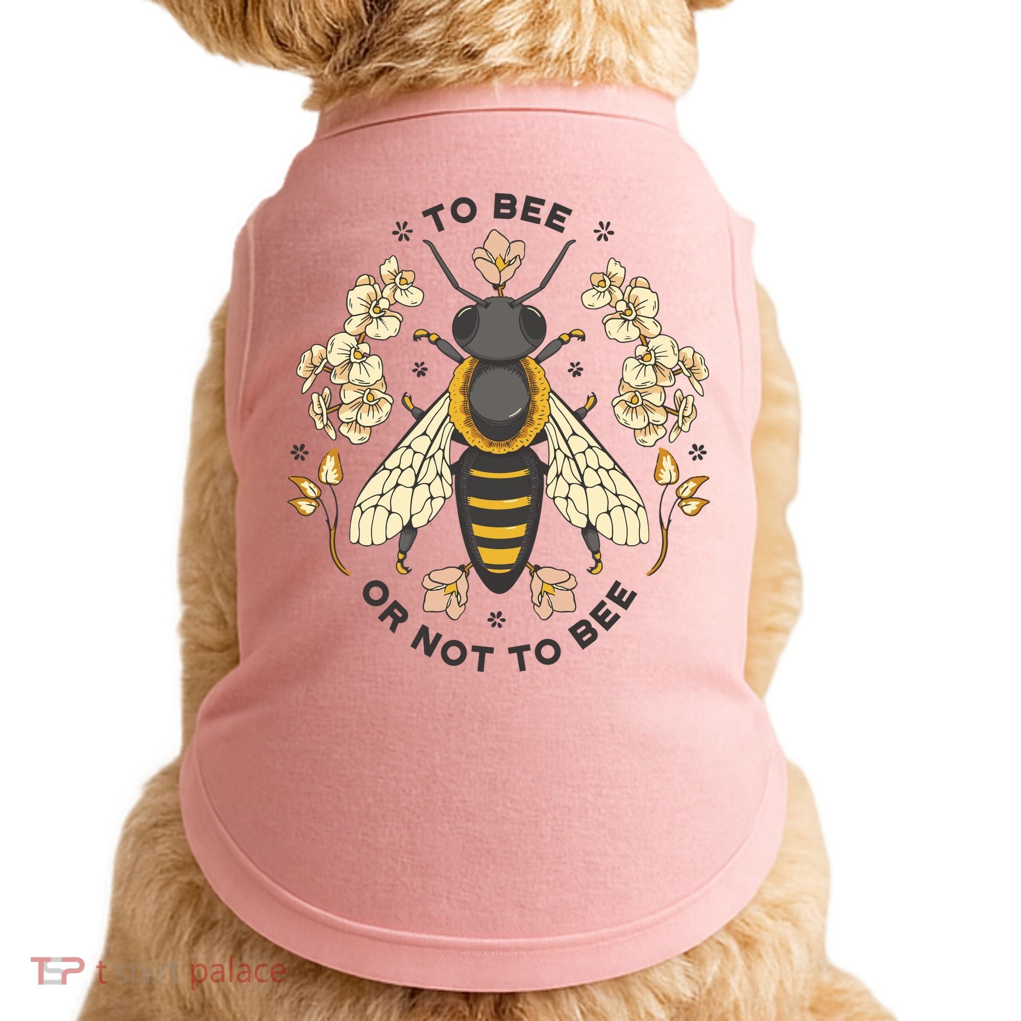 To Bee Or Not To Bee Bumblebee Spring Doggie Tank