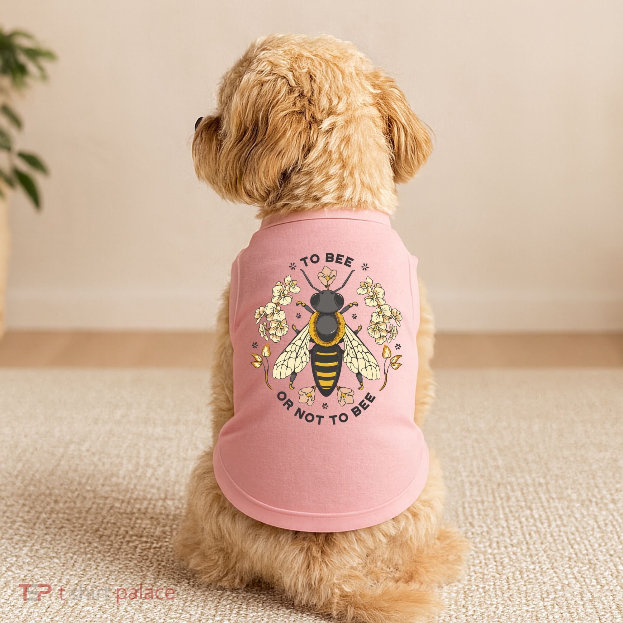 To Bee Or Not To Bee Bumblebee Spring Doggie Tank