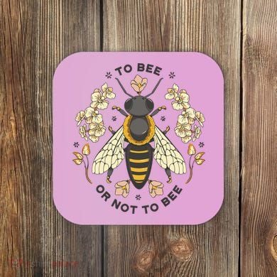 To Bee Or Not To Bee Bumblebee Spring Coaster