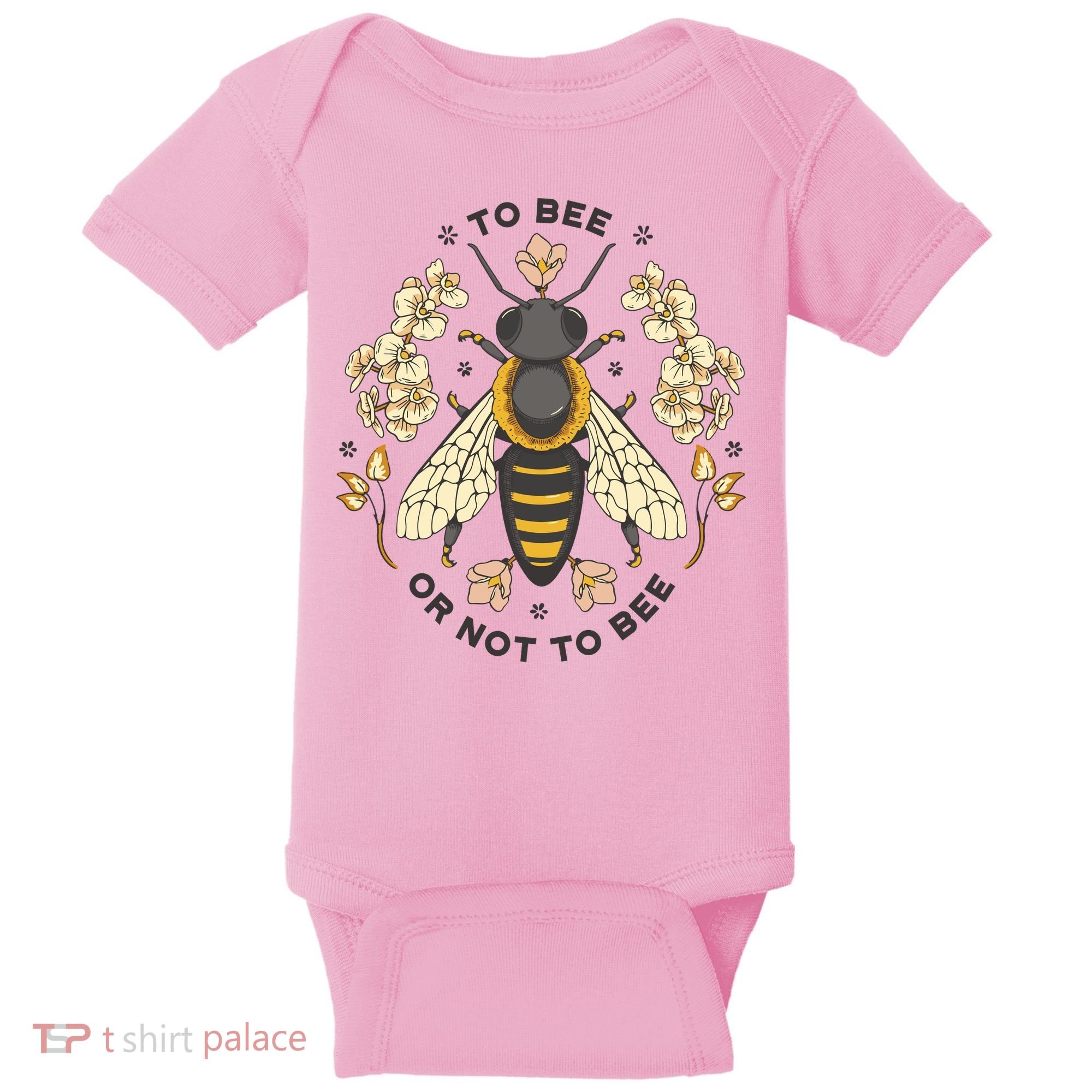 To Bee Or Not To Bee Bumblebee Spring Baby Bodysuit
