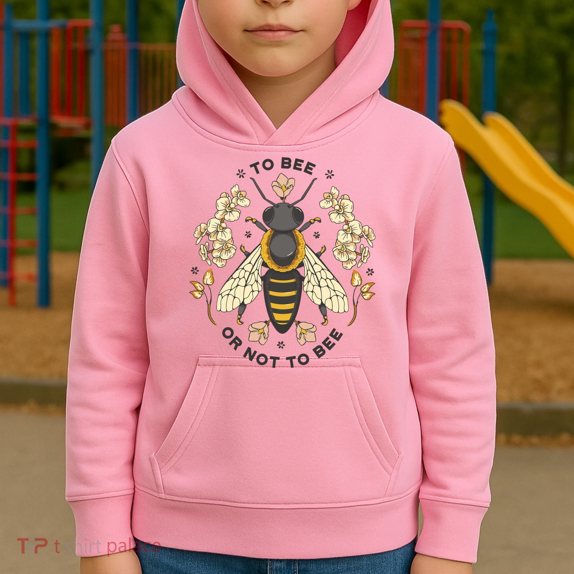 To Bee Or Not To Bee Bumblebee Spring Kids Hoodie