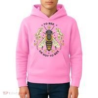To Bee Or Not To Bee Bumblebee Spring Kids Hoodie thumb 4