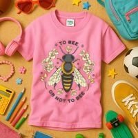 To Bee Or Not To Bee Bumblebee Spring Kids T-Shirt thumb 3