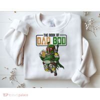 The Book Of Dad Bod Fat Dad Funny Beer Drinking Mando Dad Fathers Day Sweatshirt thumb 2