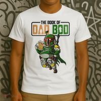 The Book Of Dad Bod Fat Dad Funny Beer Drinking Mando Dad Fathers Day T-Shirt thumb 3