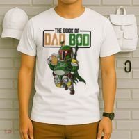 The Book Of Dad Bod Fat Dad Funny Beer Drinking Mando Dad Fathers Day T-Shirt thumb 6