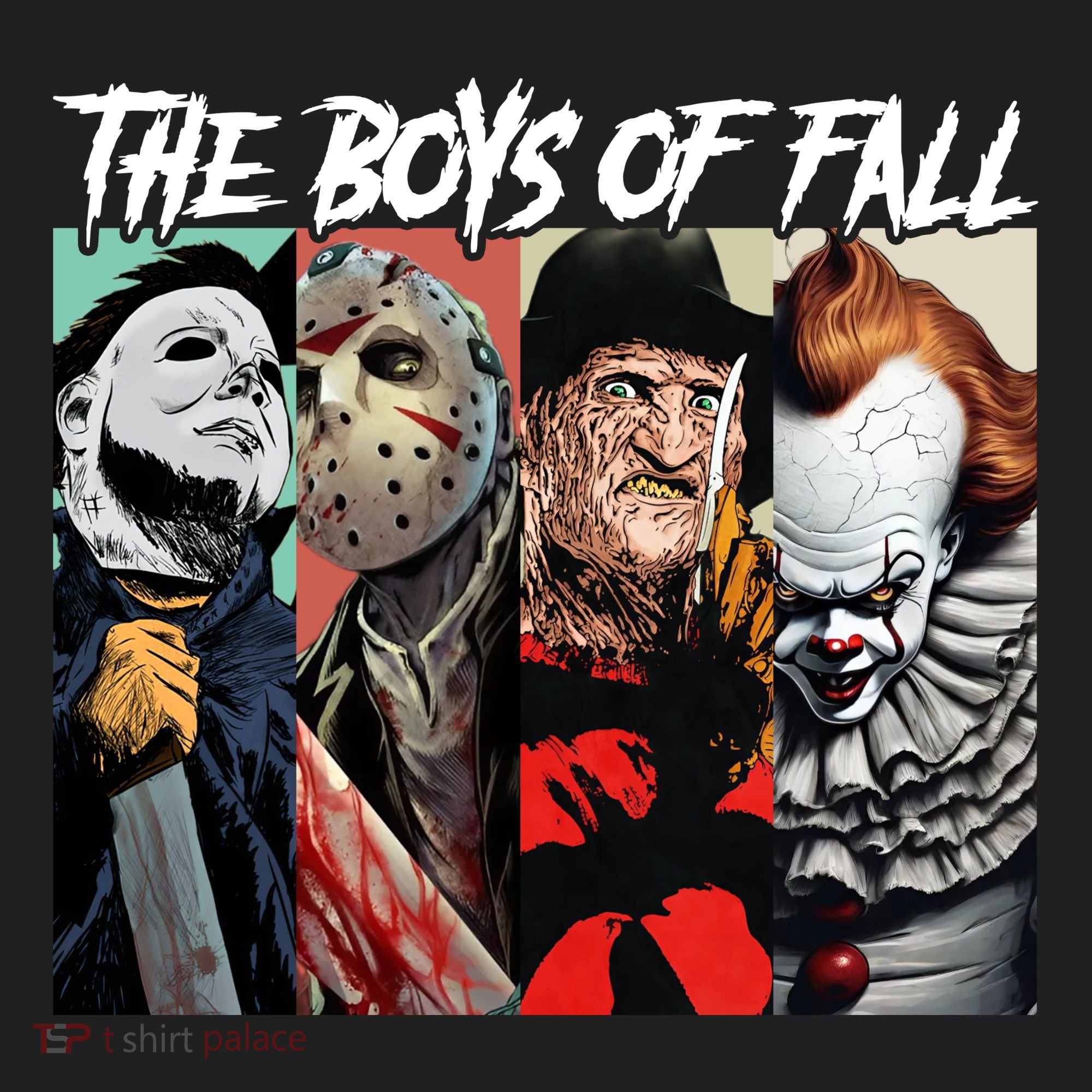 The Boy Of Fall Michael Jason Freddy Pennywise Halloween Horror Character Women's Sweatshirt