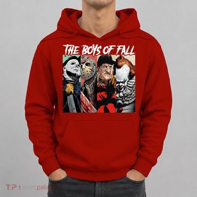 The Boy Of Fall Michael Jason Freddy Pennywise Halloween Horror Character Hoodie