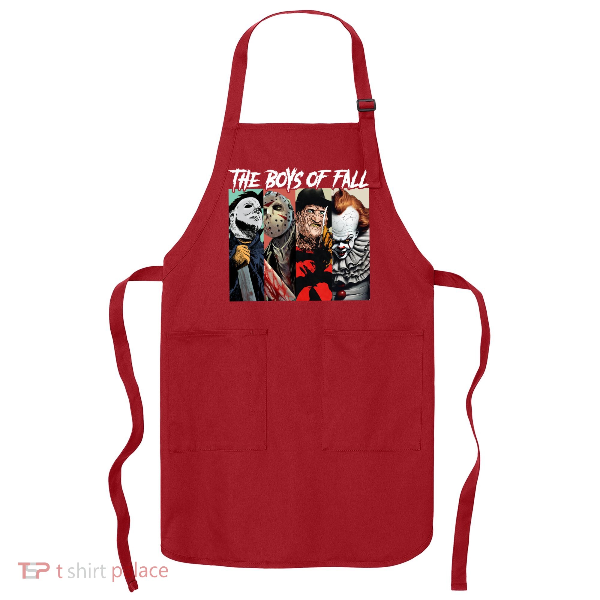 The Boy Of Fall Michael Jason Freddy Pennywise Halloween Horror Character Apron