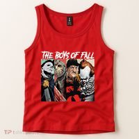 The Boy Of Fall Michael Jason Freddy Pennywise Halloween Horror Character Tank Top thumb 2