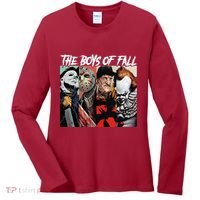 The Boy Of Fall Michael Jason Freddy Pennywise Halloween Horror Character Women's Long Sleeve Shirt thumb 0