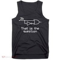To Be Or Not To Be Electrical Engineer Circuit Dark Tank Top thumb 0