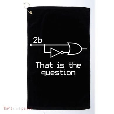 To Be Or Not To Be Electrical Engineer Circuit Dark Golf Towel