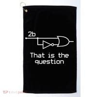 To Be Or Not To Be Electrical Engineer Circuit Dark Golf Towel thumb 0