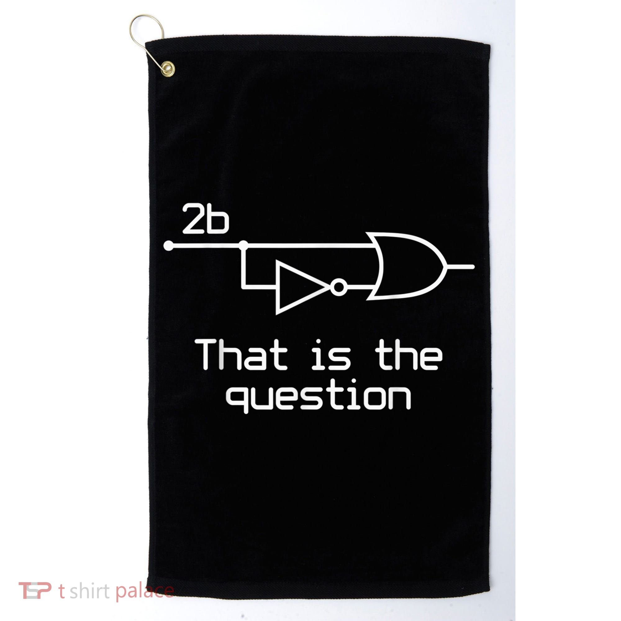 To Be Or Not To Be Electrical Engineer Circuit Dark Golf Towel