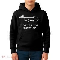 To Be Or Not To Be Electrical Engineer Circuit Dark Kids Hoodie thumb 4