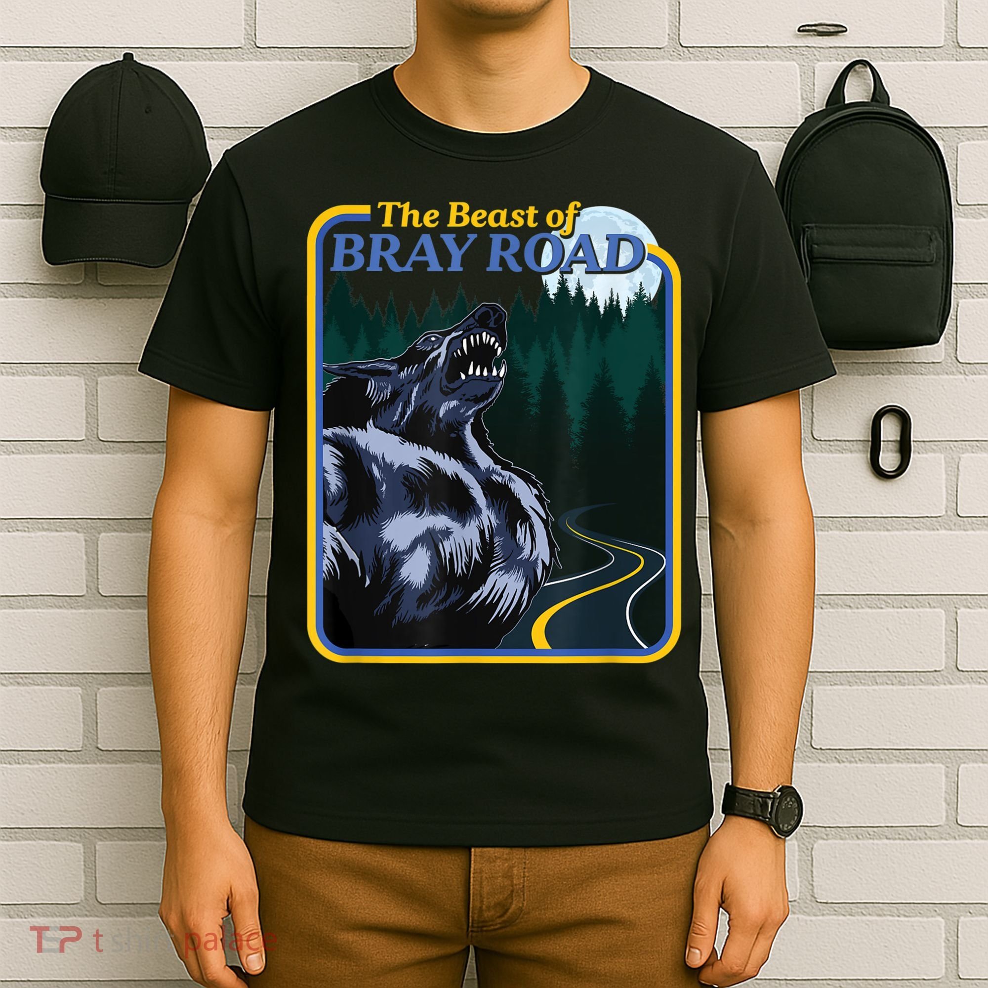 The Beast Of Bray Road Retro Wisconsin Dogman Cryptid T-Shirt