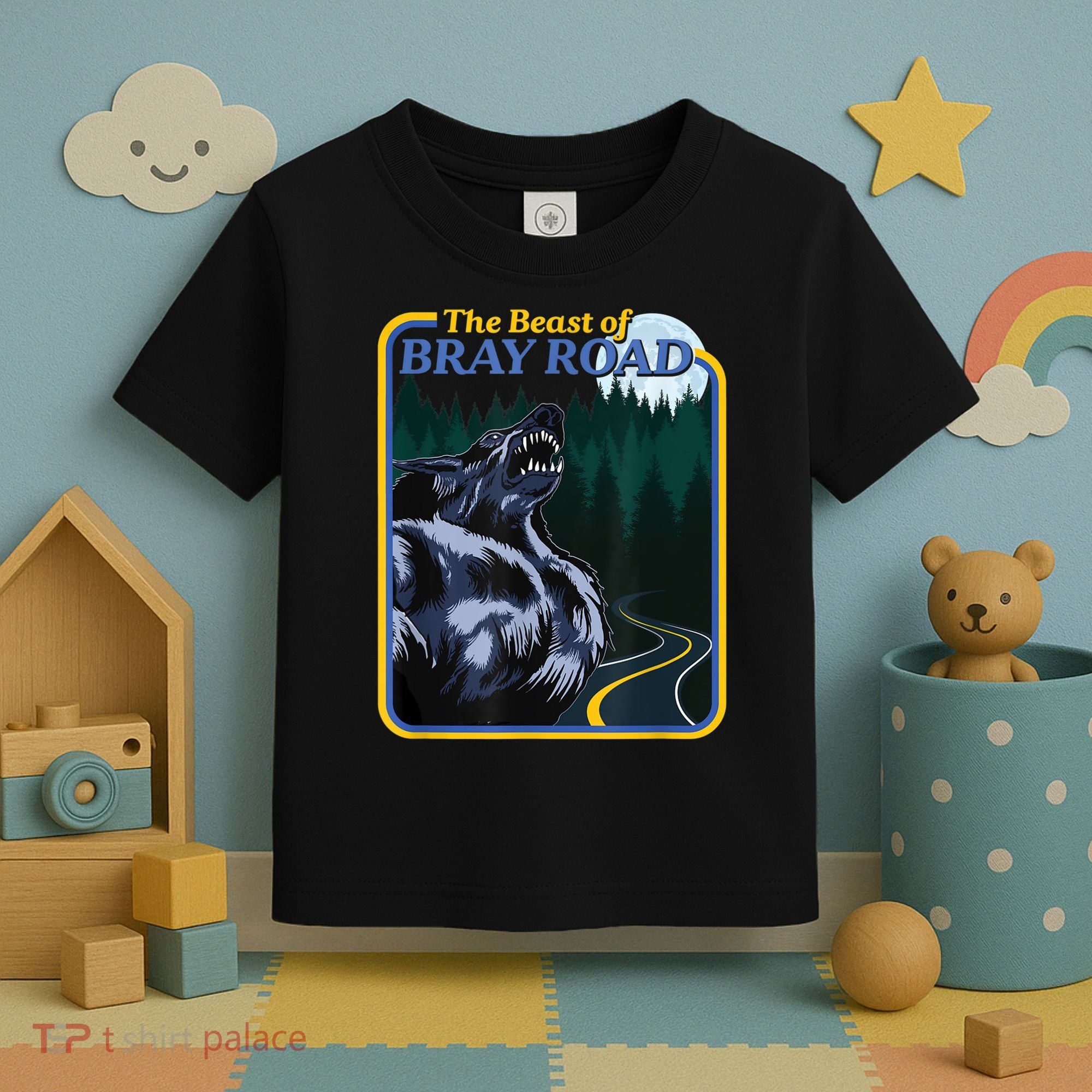 The Beast Of Bray Road Retro Wisconsin Dogman Cryptid Toddler T-Shirt