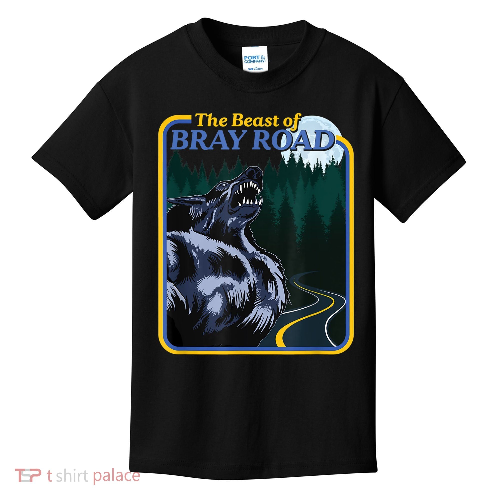 The Beast Of Bray Road Retro Wisconsin Dogman Cryptid Kids T-Shirt