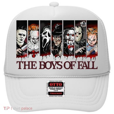 The Boy Of Fall Vintage Scary Horror Movie Halloween Autumn Hat