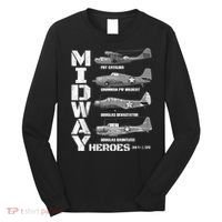 The Battle Of Midway Plane Spotting American WW2 Planes Long Sleeve Shirt thumb 0