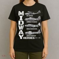 The Battle Of Midway Plane Spotting American WW2 Planes T-Shirt thumb 4