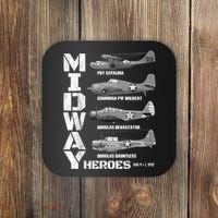 The Battle Of Midway Plane Spotting American WW2 Planes Coaster thumb 0