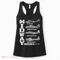 The Battle Of Midway Plane Spotting American WW2 Planes Women's Tank Top thumb 0