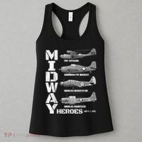 The Battle Of Midway Plane Spotting American WW2 Planes Women's Tank Top thumb 3