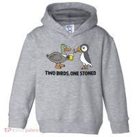 Two Birds One Stoned Toddler Hoodie thumb 0