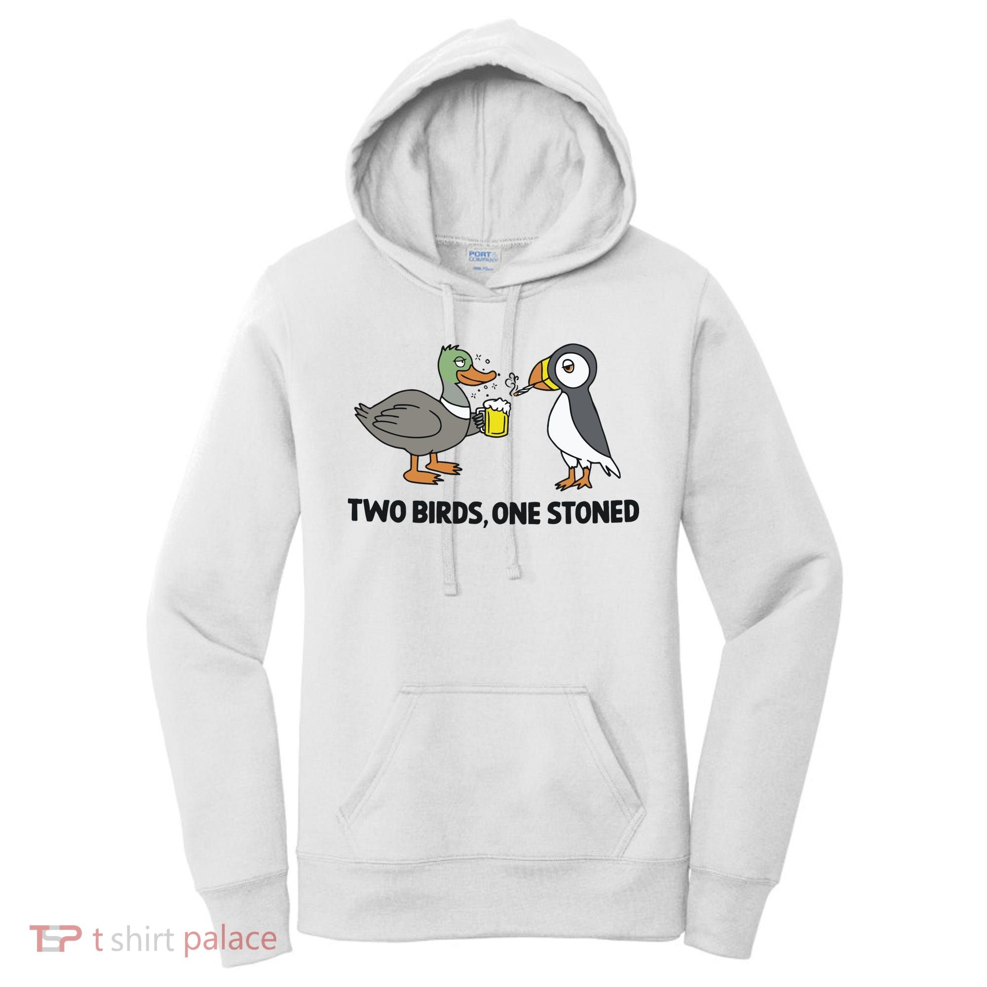 Two Birds One Stoned Women's Hoodie