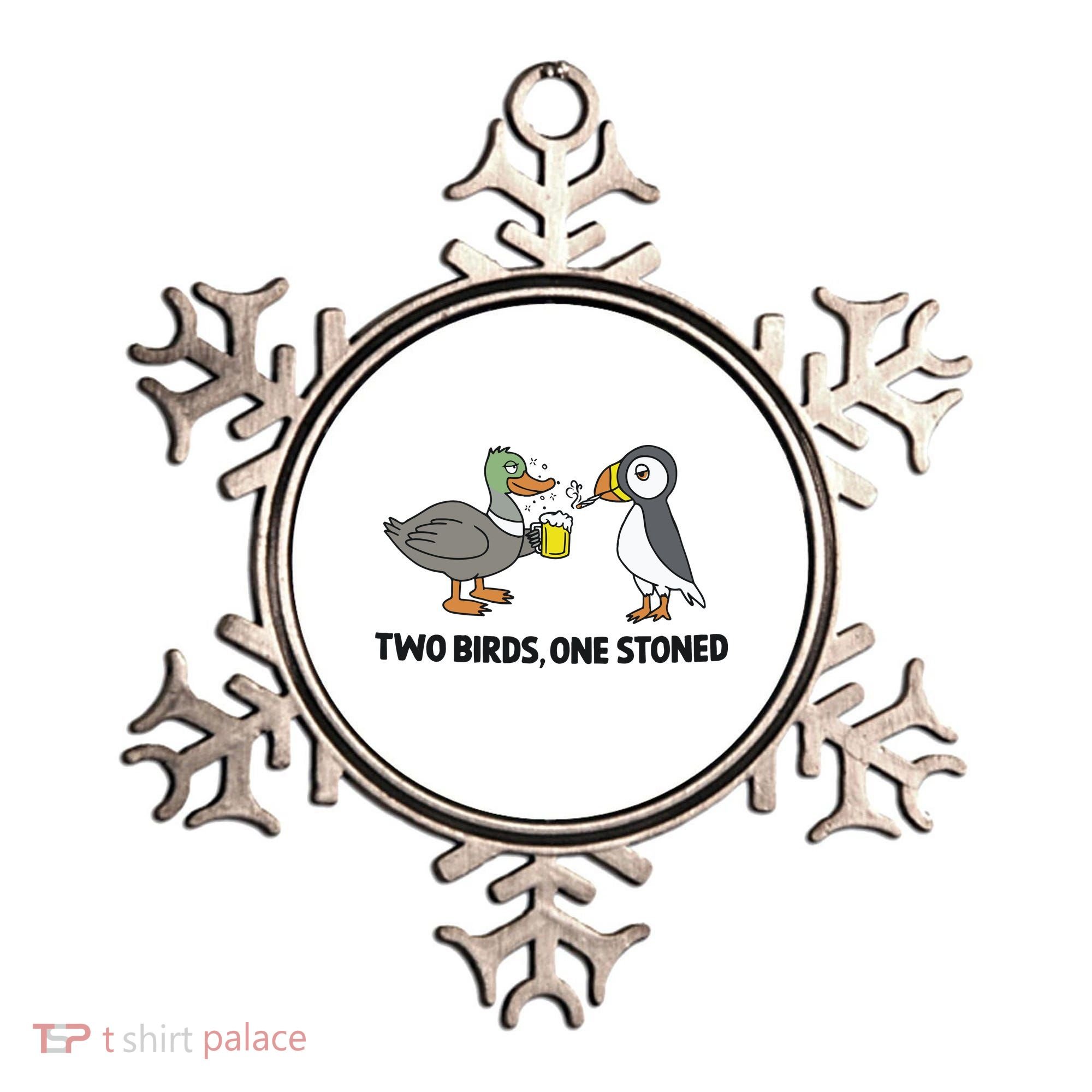 Two Birds One Stoned Ornament