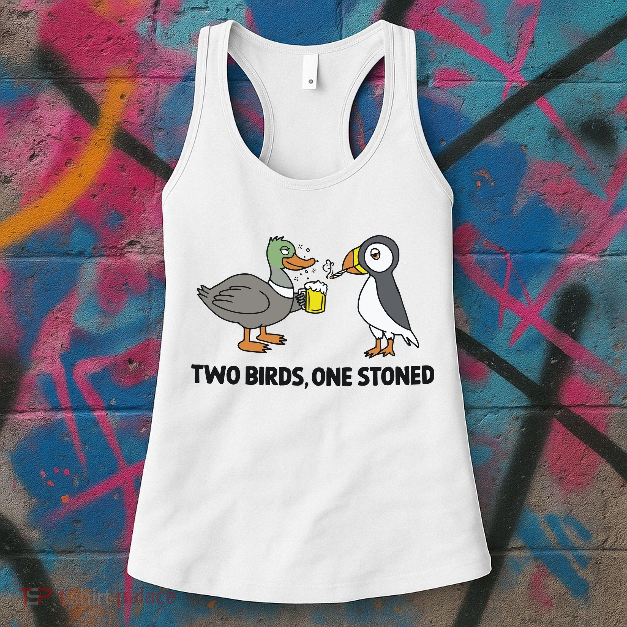 Two Birds One Stoned Women's Tank Top