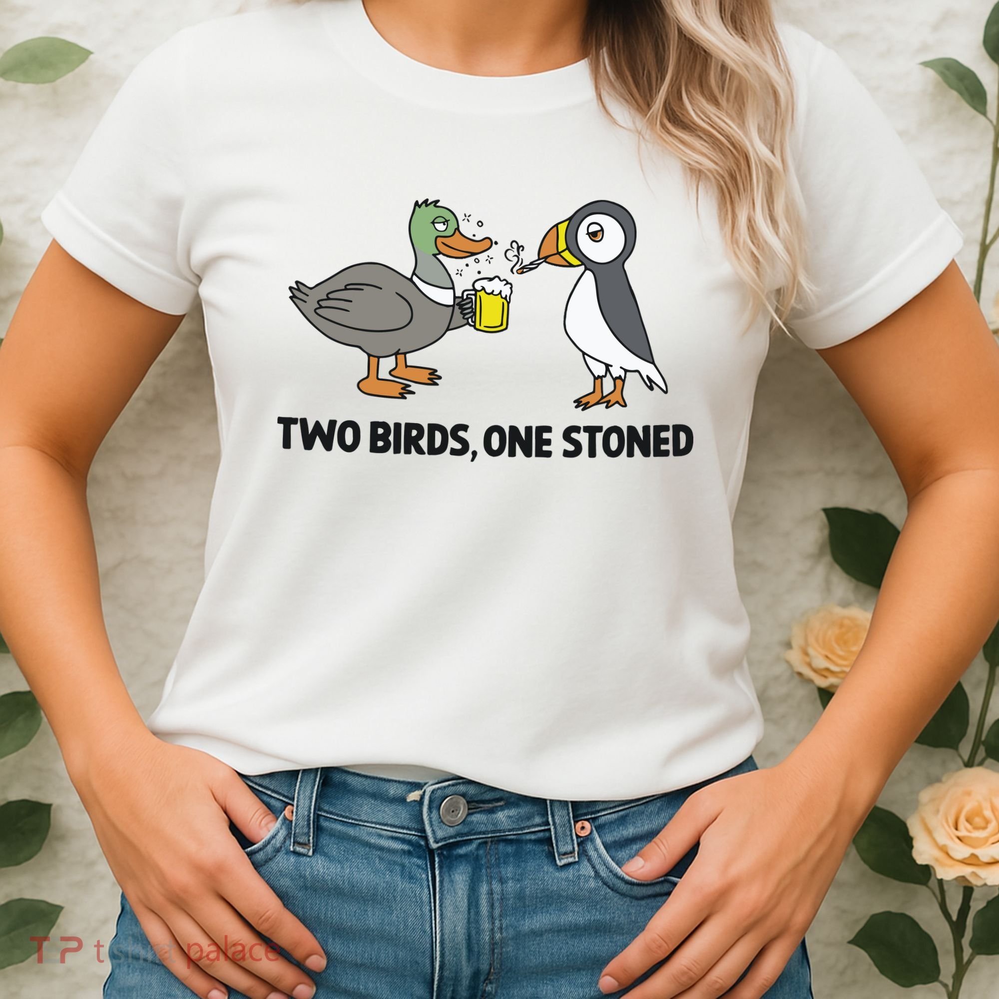 Two Birds One Stoned Women's T-Shirt