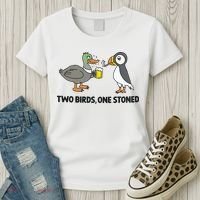 Two Birds One Stoned Women's T-Shirt thumb 3