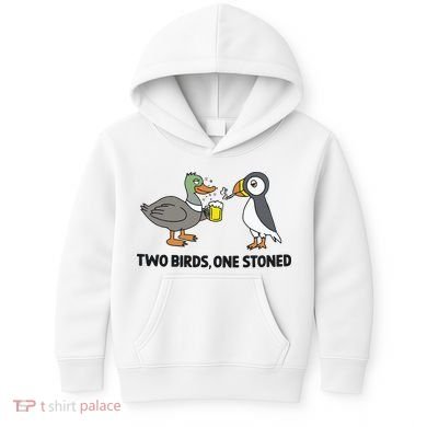 Two Birds One Stoned Kids Hoodie