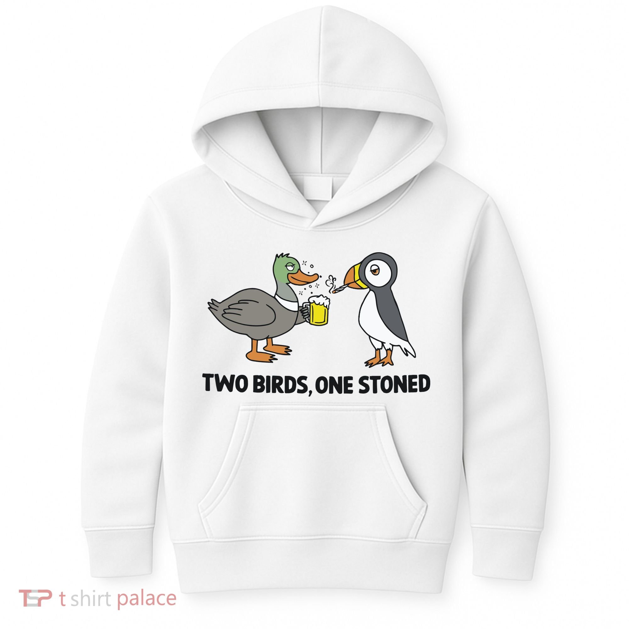 Two Birds One Stoned Kids Hoodie
