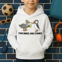 Two Birds One Stoned Kids Hoodie thumb 2
