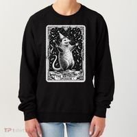 The Birthday Opossum Tarot Card Opossum Women's Sweatshirt thumb 0