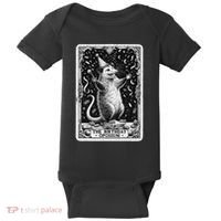 The Birthday Opossum Tarot Card Opossum Baby Bodysuit thumb 0