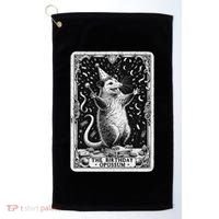 The Birthday Opossum Tarot Card Opossum Golf Towel thumb 0